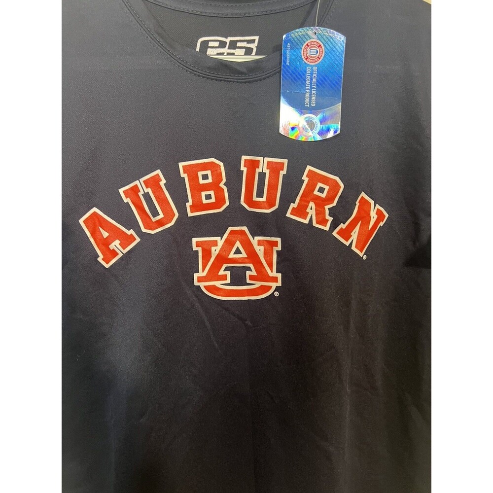 E5 Auburn University EAGLE T-shirt Blue Men's M Short Sleeves NWT Defect READ - Picture 2 of 7